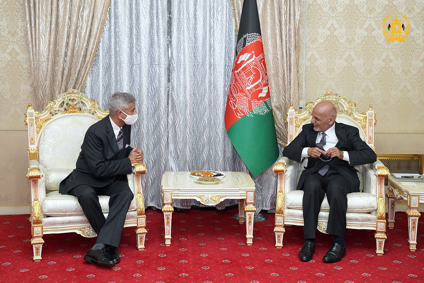 رییس جمهور غنی با وزیر خارجه هند در باره روند صلح رایزنی کرد