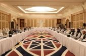دوحه؛ هیئت مذاکراتی دولت و طالبان دیدار کردند