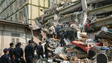 جانباختهگان زلزله میانمار به حدود 1700 نفر رسید